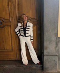 Pantaloni palazzo a vita alta con gamba ampia Imperial