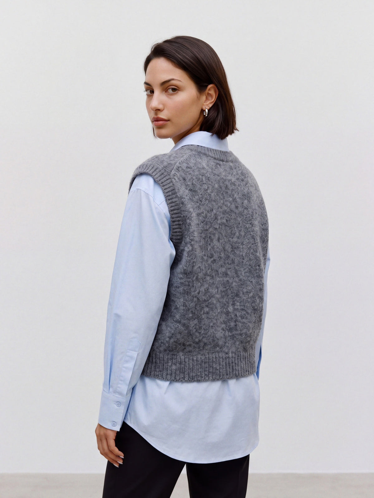 Gilet in maglia con ricamo vero moda