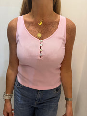 Canotta in maglia a costine con bottoni Imperial