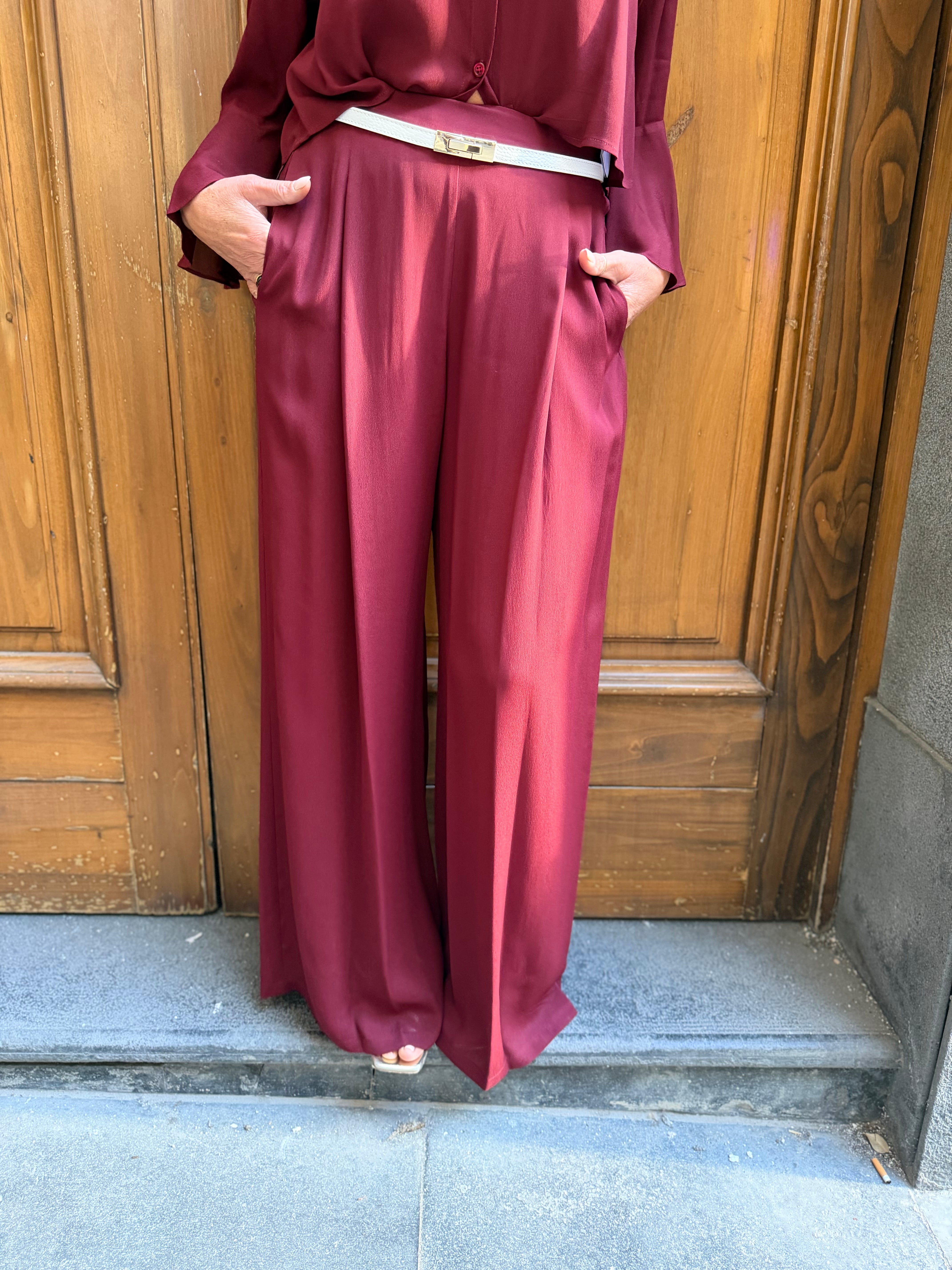 Pantalone fluido con elastico in vita Kaos Donna