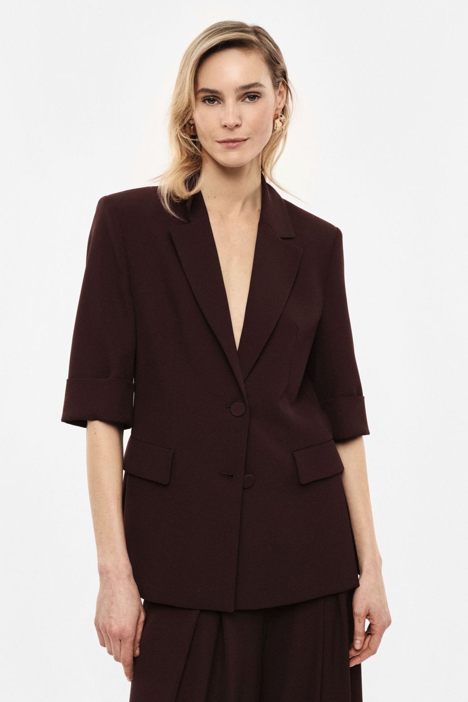 Blazer monopetto maniche corte spacchi laterali Imperial