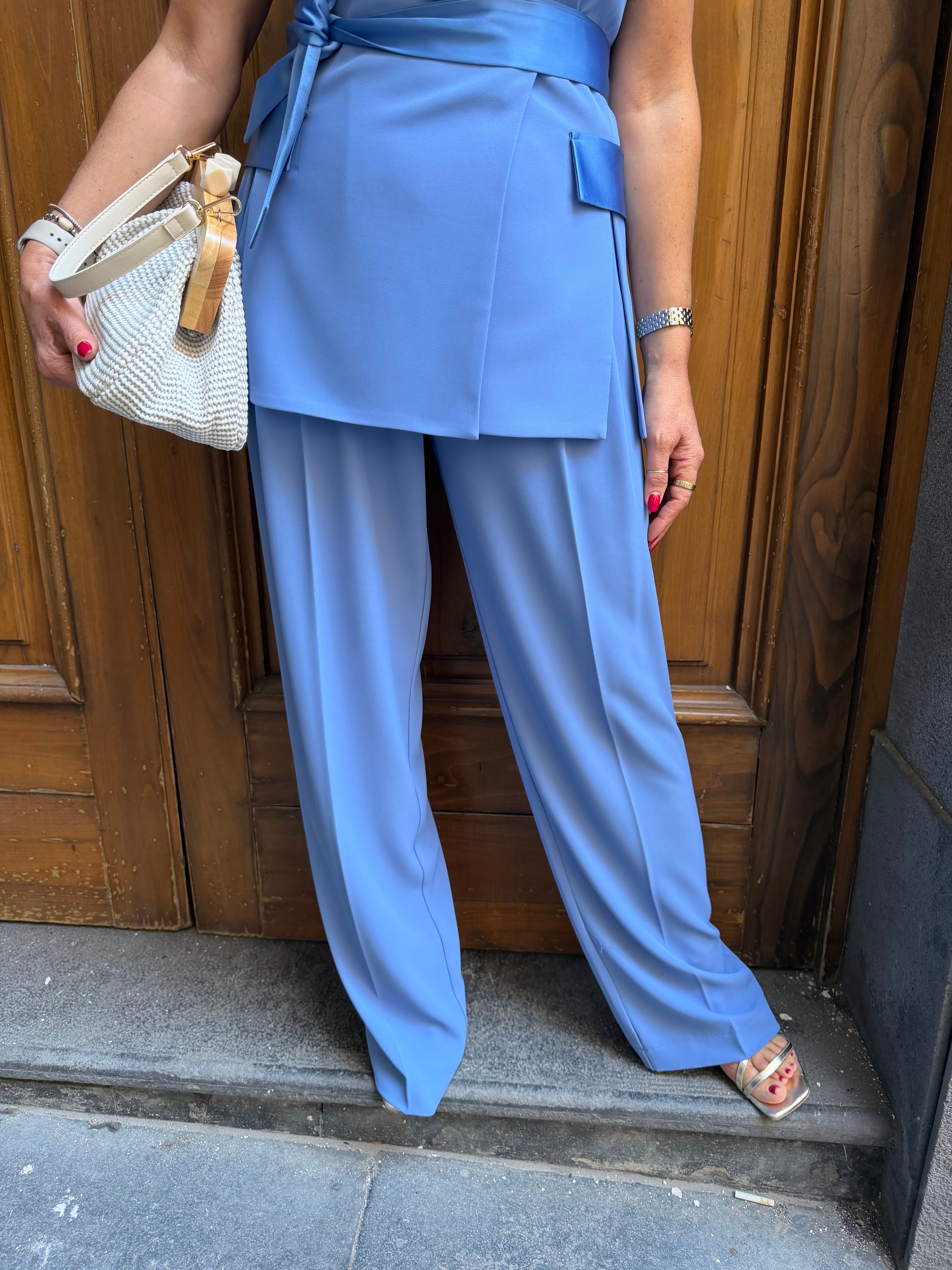 Coordinato con gilet e pantalone regolare fluido Imperial