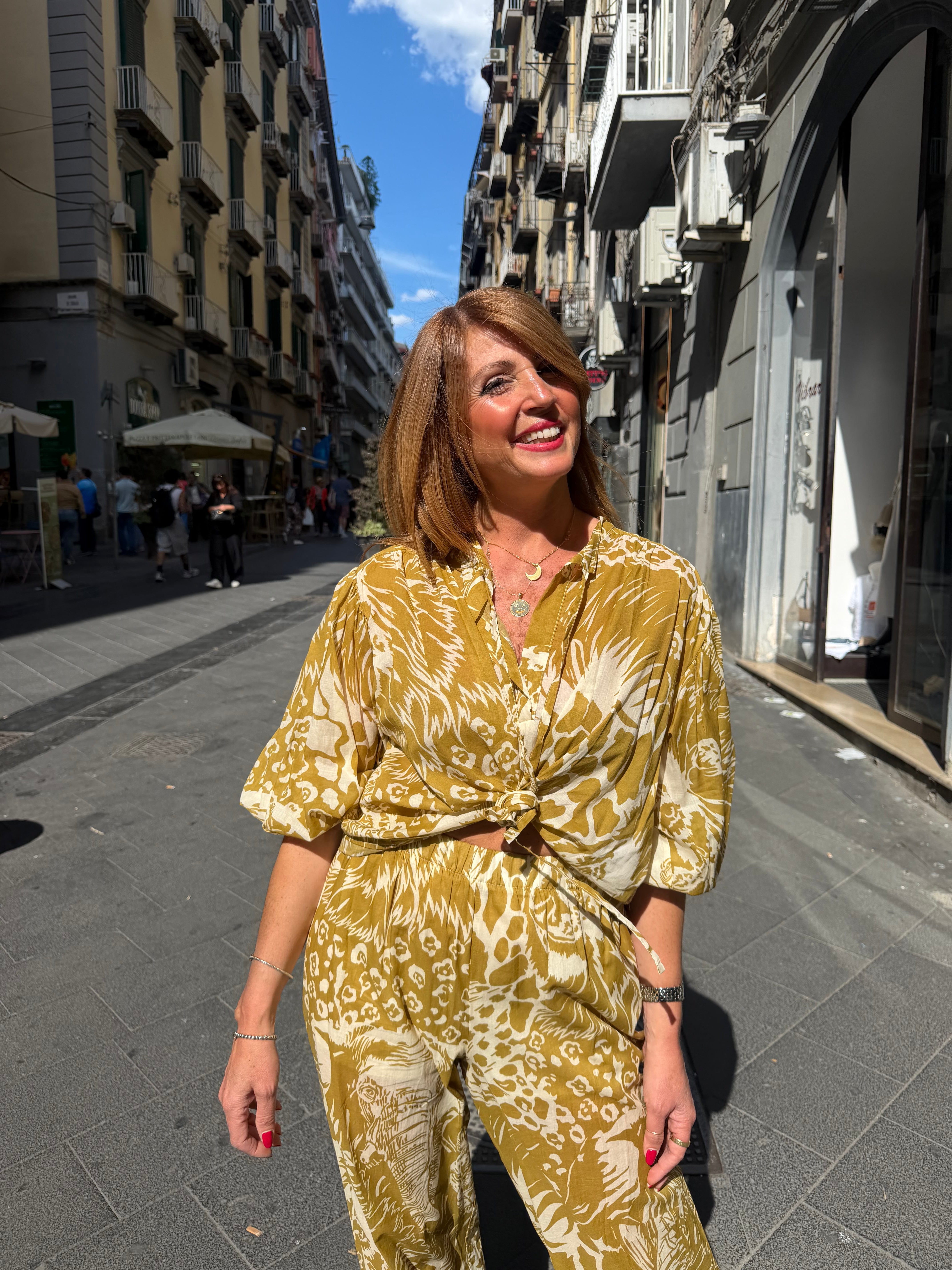 Blusa stampa jungle Kaos Jeans