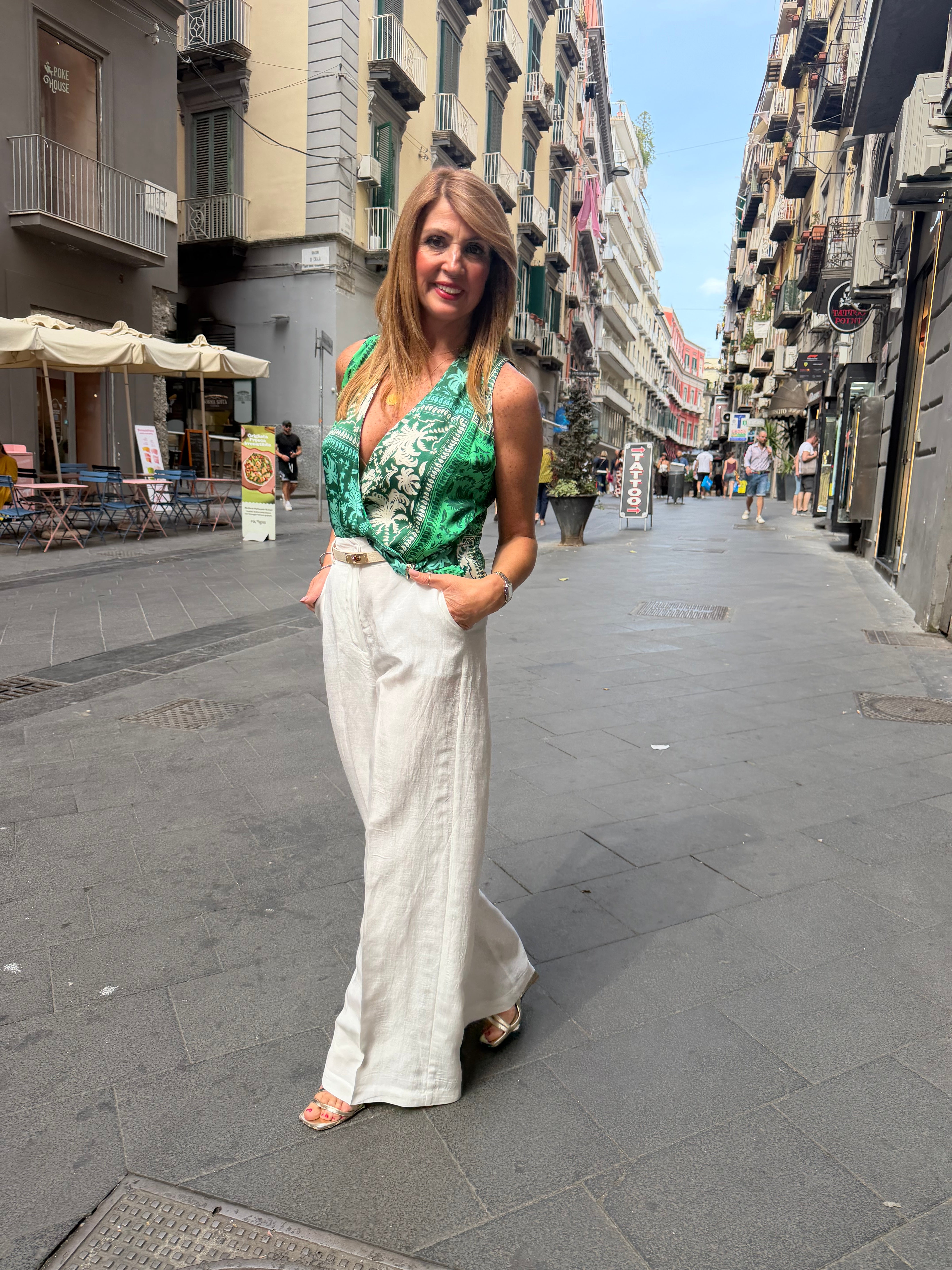 Pantalone tasca uomo con elastico sul dietro Hanita