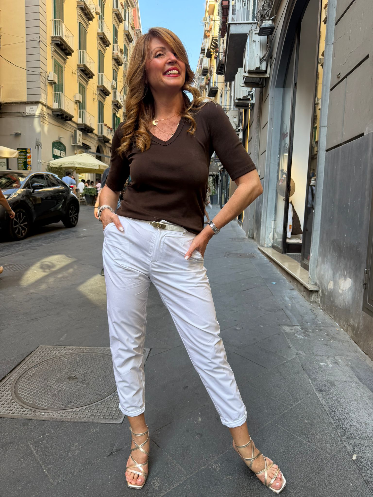 Pantalone dritto in cotone Imperial