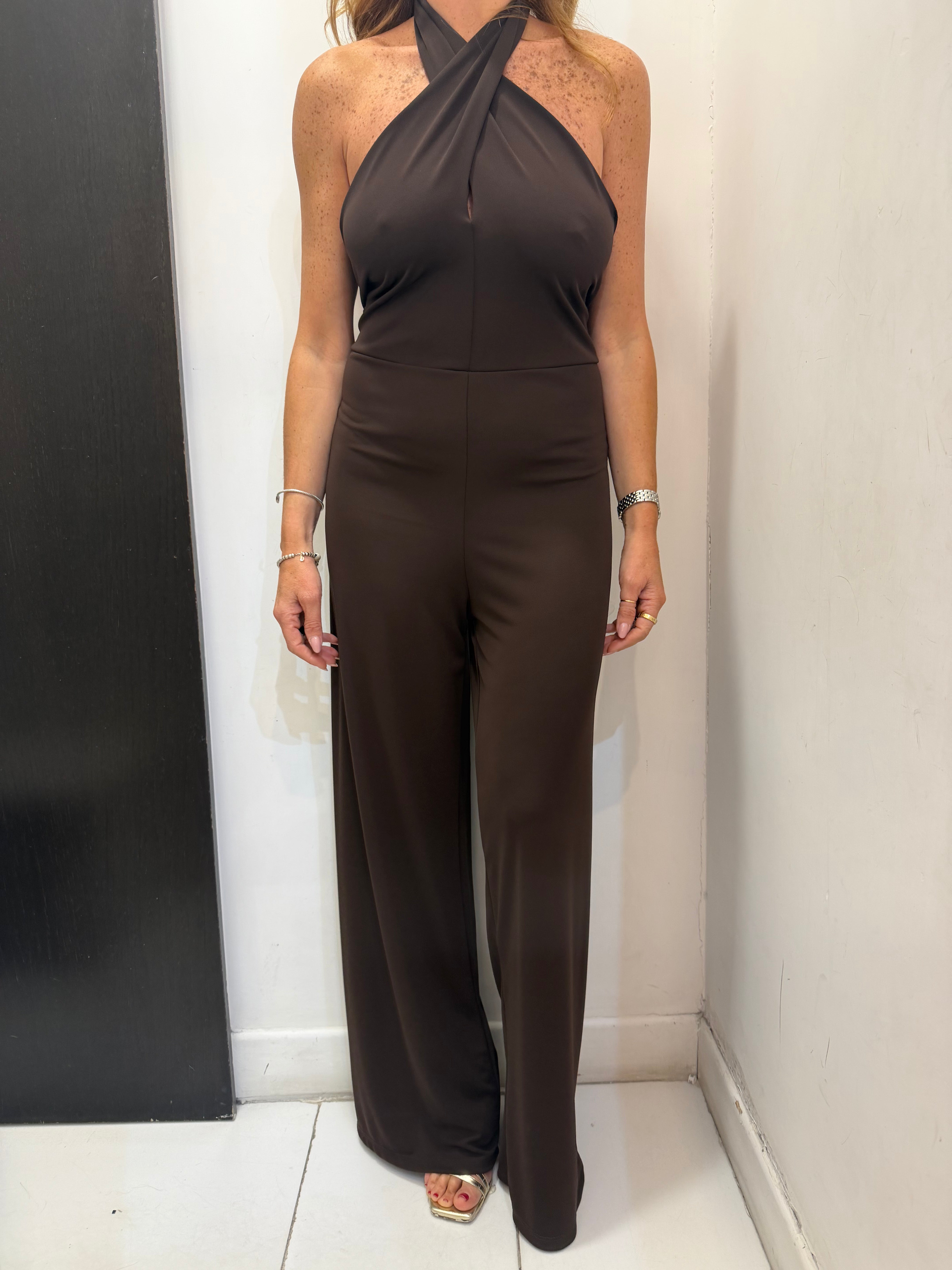 Tuta in lycra scollo all'americana Emisphere