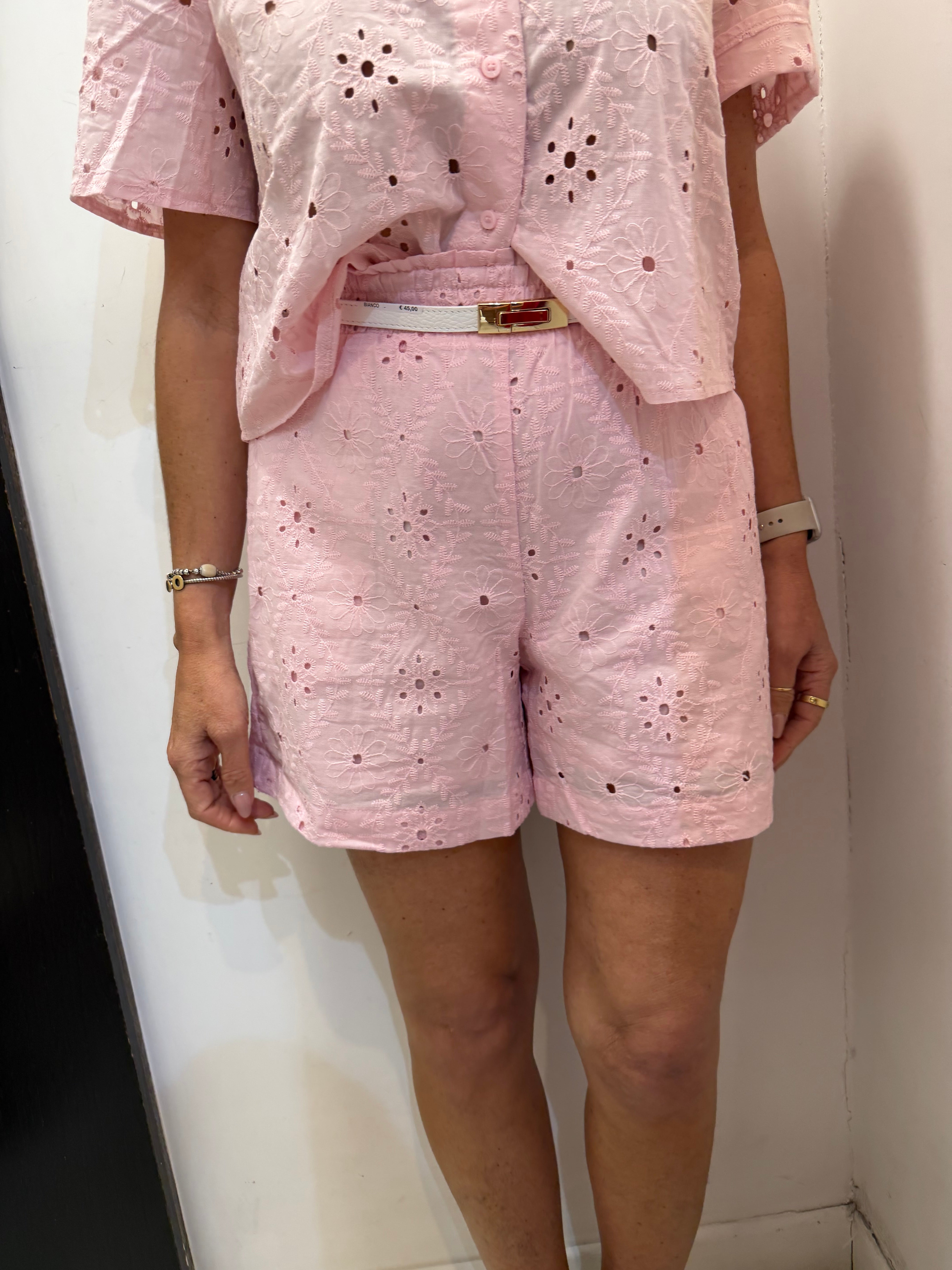 Bermuda in lino traforati Vero Moda