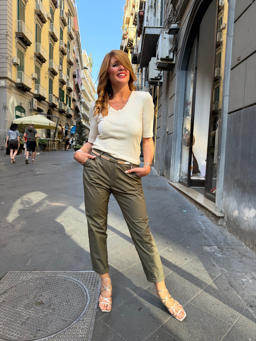 Pantalone dritto in cotone Imperial