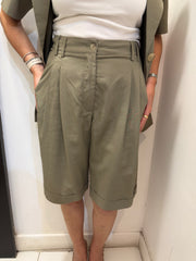 Bermuda con tasche verticali e pinces Please