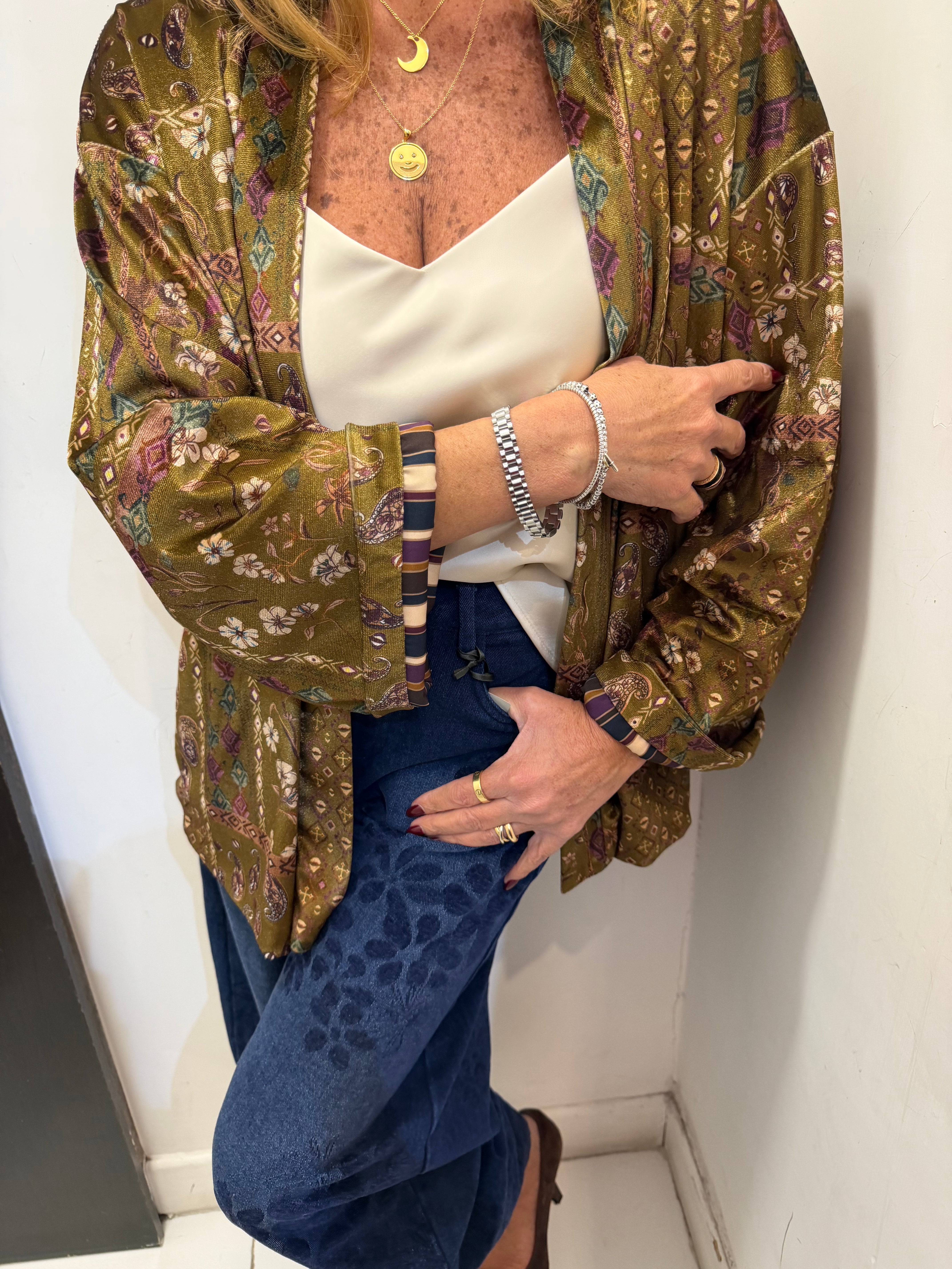 Kimono in velluto emisphere