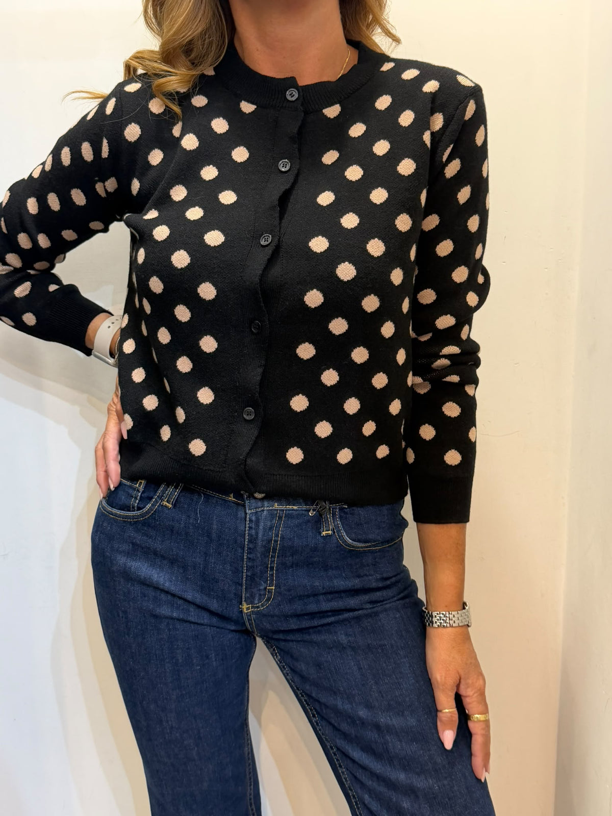 Cardigan a pois Emisphere