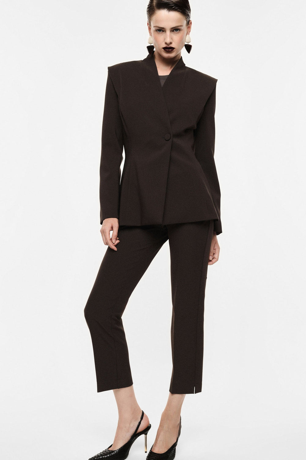 Pantaloni cropped con piega frontale sartoriale Imperial
