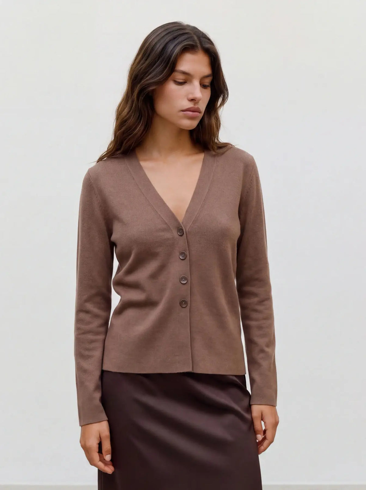 Cardigan in Maglia con Scollo a V Vero Moda